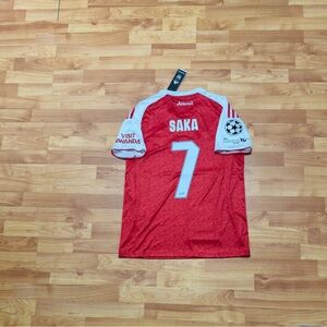 Saka #7 Arsenal 25/26 Home Jersey Fan Version  Size M